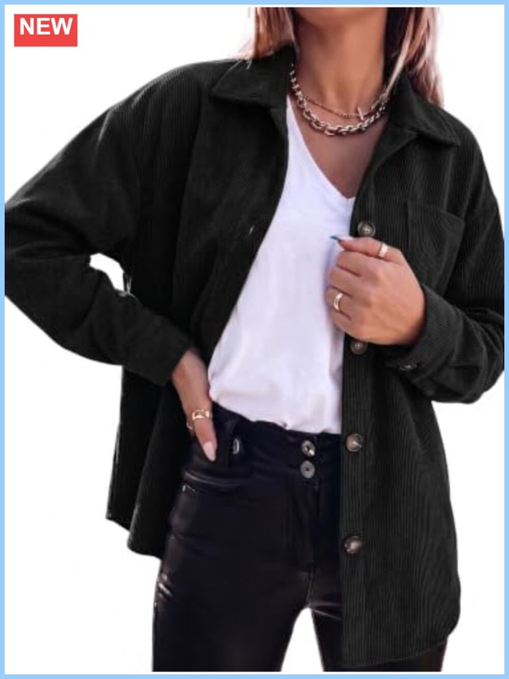 Brushed Plaid Flannel Shacket Button Down Oversized Boyfriend Shirt Jacket